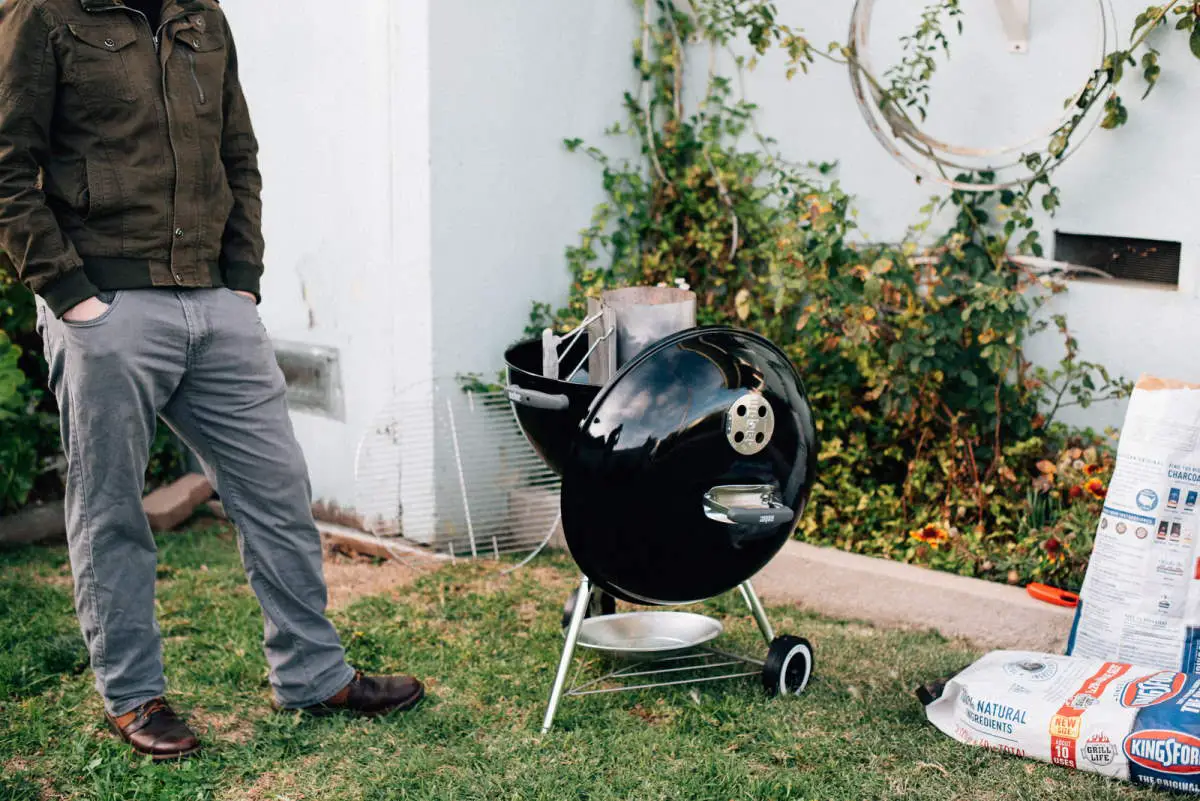 Using a Charcoal Grill