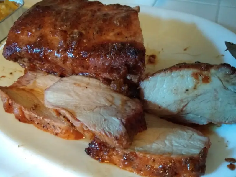 Apricot Glaze Grilled Pork Loin