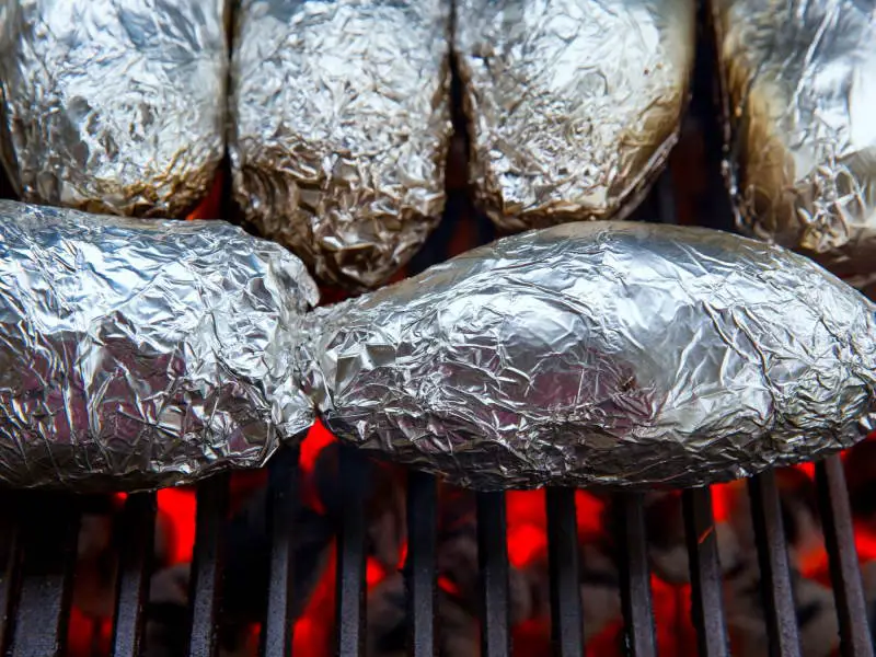 Cooking Potatoes on the Grill with Foil