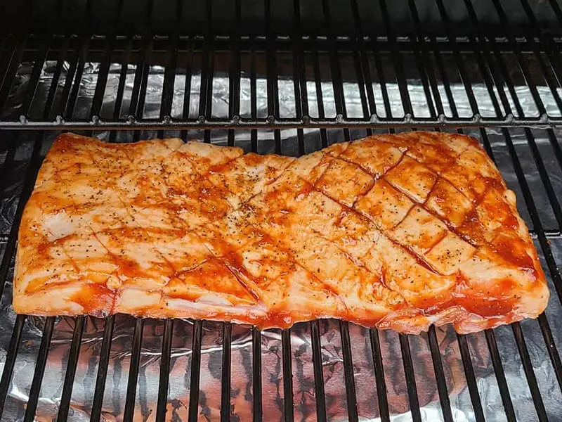 pork belly on the pellet grill