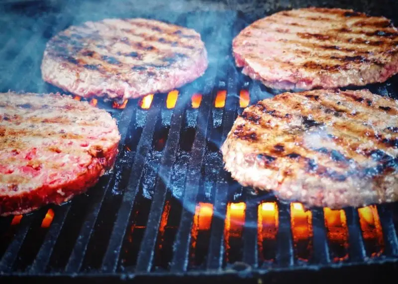 How long do you grill frozen burger patties