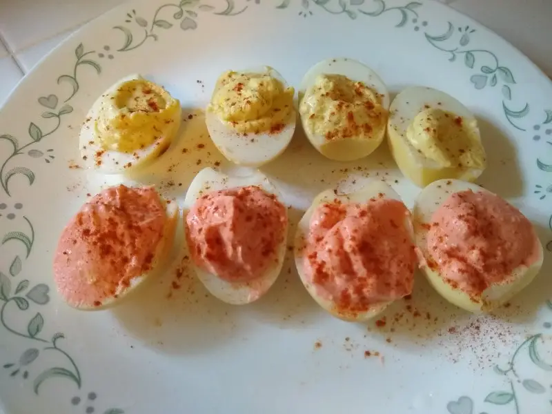 Smoked Devil's Deviled Eggs