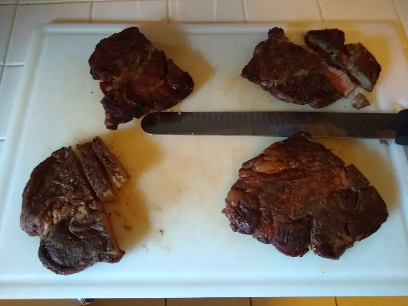 Steaks with Kosmos Q's Dry Rubs