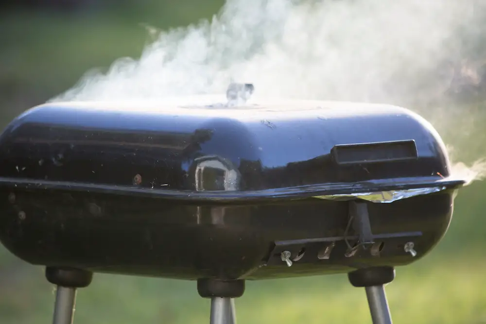 know what color should smoke be when smoking meat