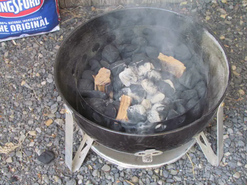 Liting The Weber Smokey Mountain Cooker