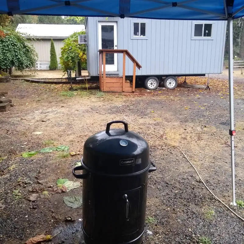 Using a Smoker in the Rain Using a Smoker in the Rain