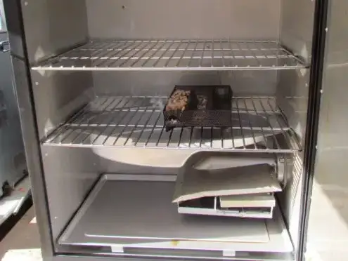 Racks inside a Masterbuilt Electric Smoker