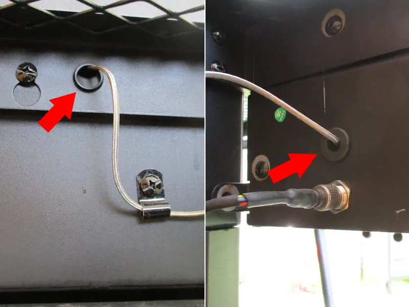 Picture of how the Grommet installation should look on the Tahoma 900
